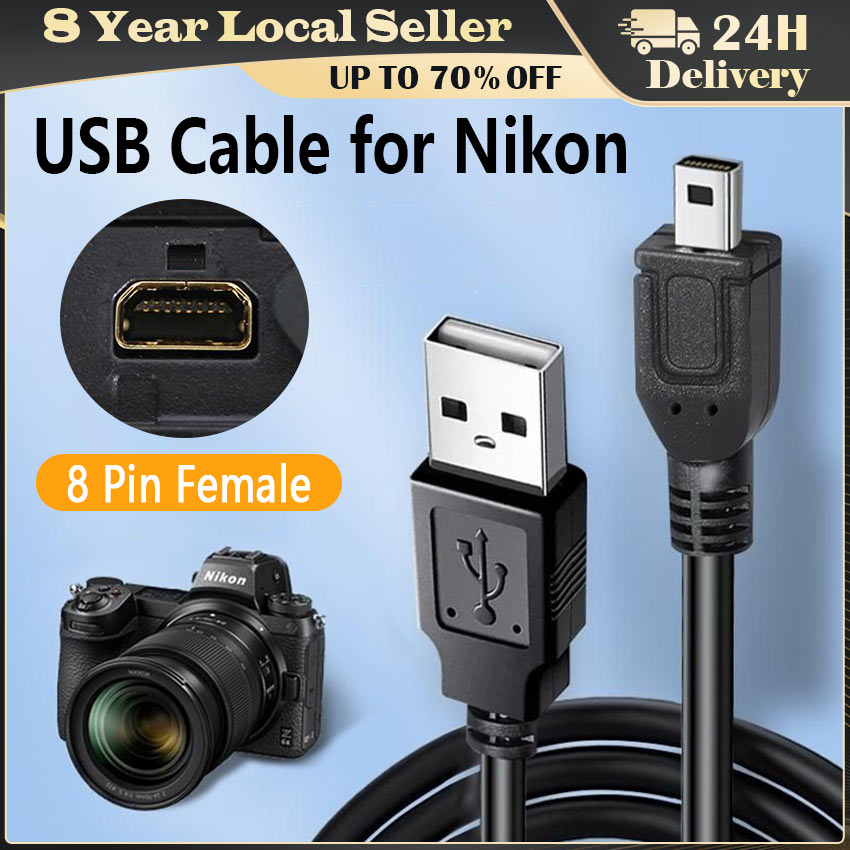 USB Cable For Nikon D750 DSLR Camera, And USB Computer Cord For Nikon...