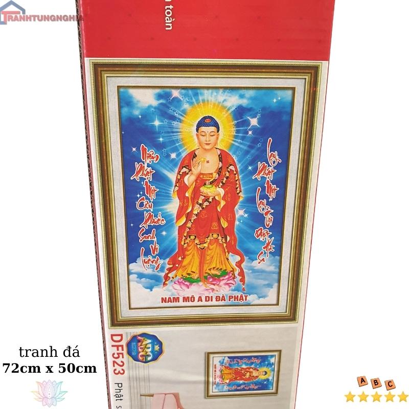 Tranh đính đá ABC phật a di đà 72cm x 50cm