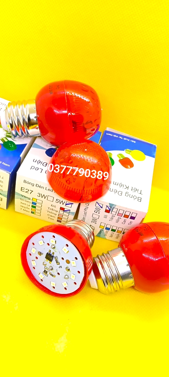 bóng đèn led đỏ E27