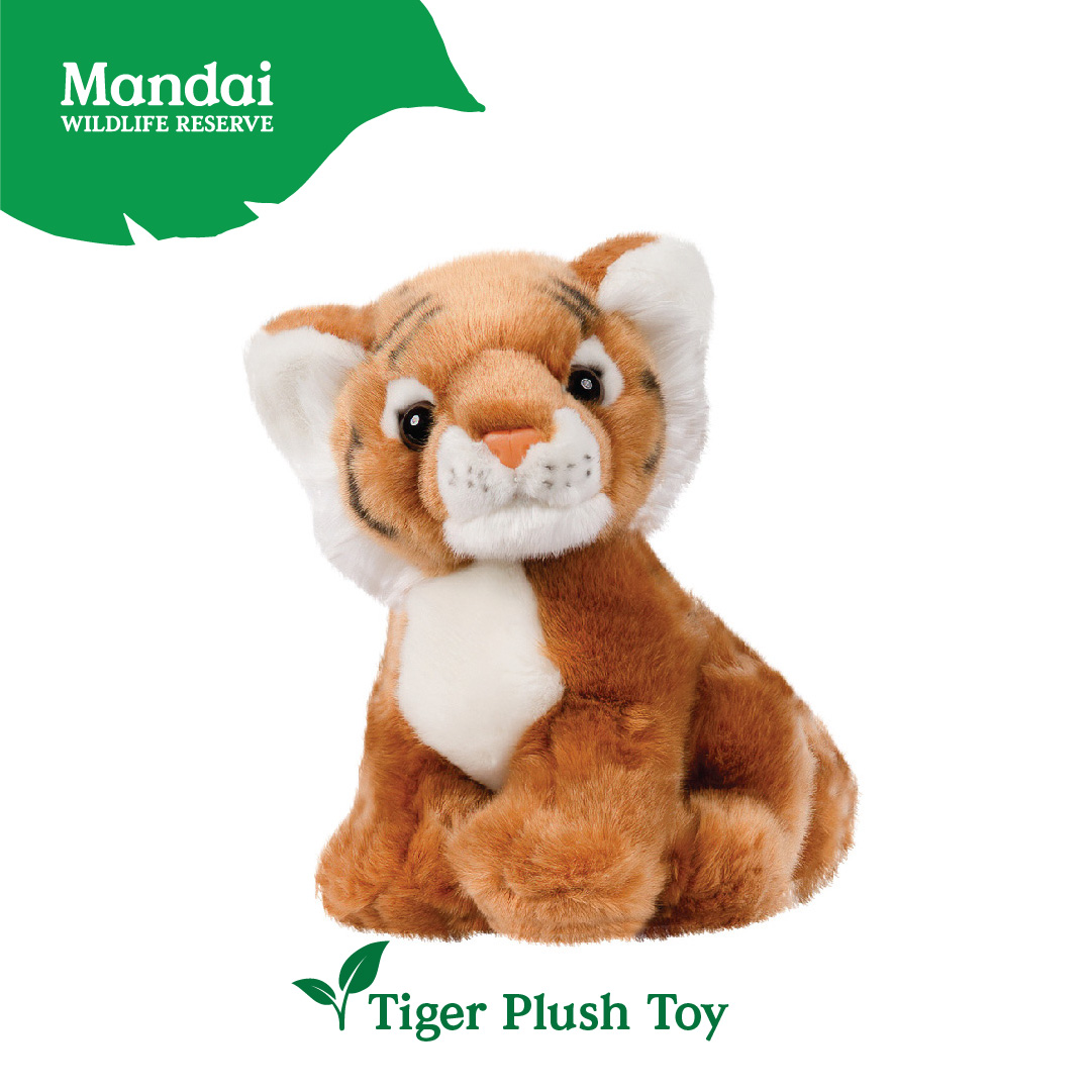 White Tiger Plush Toy Stuffed Animal with Realistic Details Textures