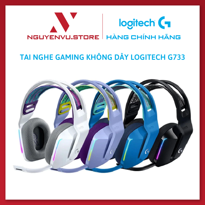 Logitech g733 lightspeed wireless 7.1 rgb gaming headphones-original