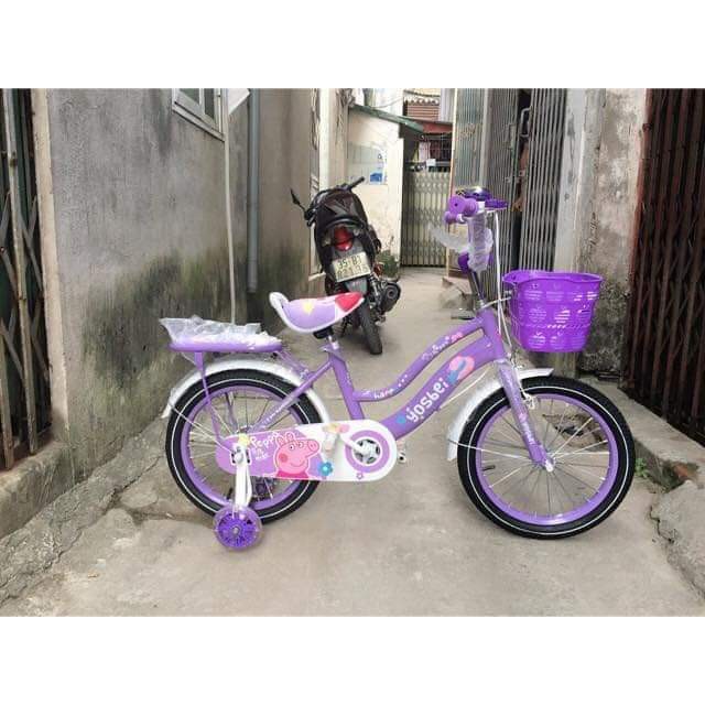 XE ĐẠP TRẺ EM 2 KHUNG CHO BÉ GÁI