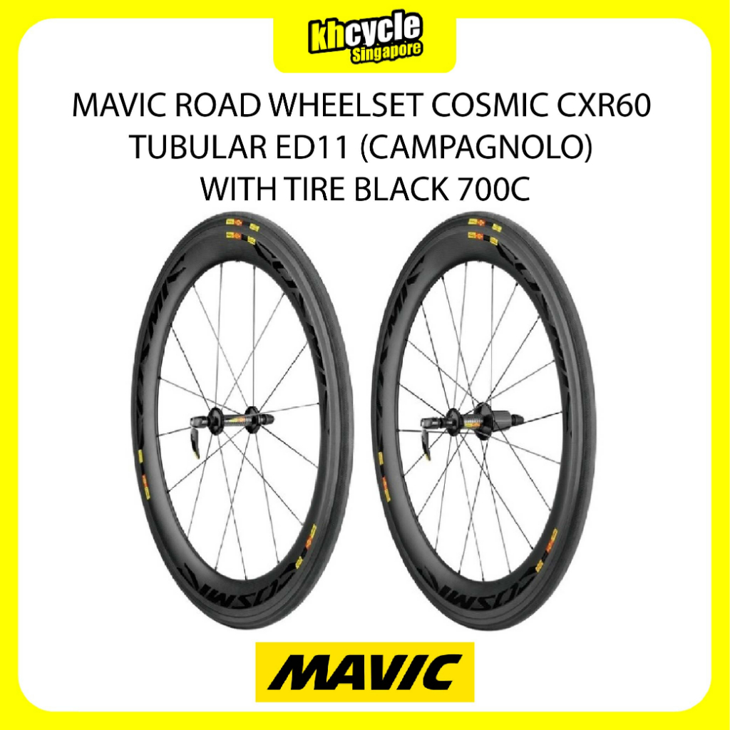 MAVIC ROAD WHEELSET COSMIC CXR60 TUBULAR ED11 (CAMPAGNOLO) WITH