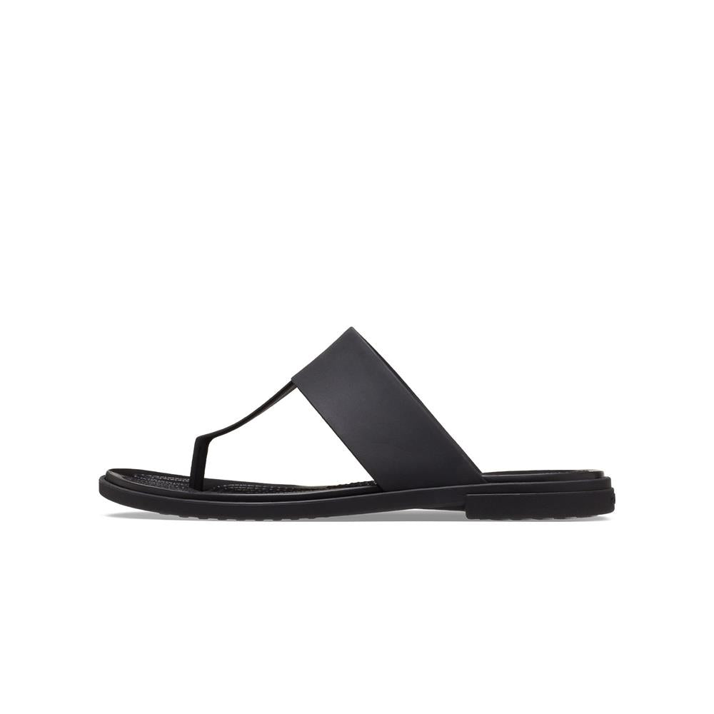 Dép Xỏ Ngón Nữ Crocs Tulum - Black