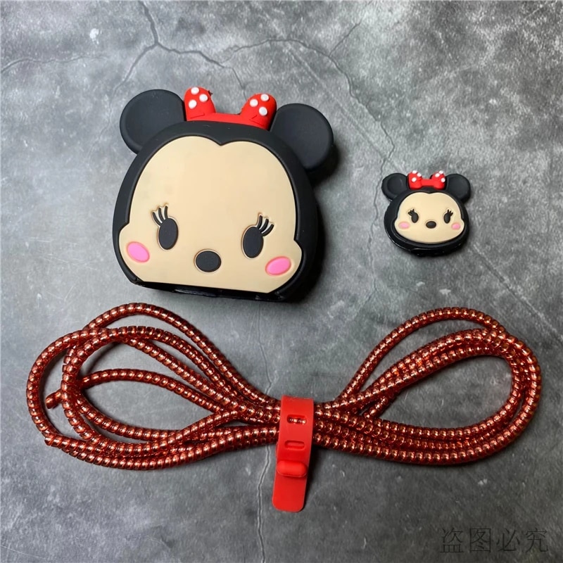 Disney Stitch Cable Protector Holder Phone Cord Charger Protector for iPhone / iPad 18W/20W Fast Charger Protection Organizer. 