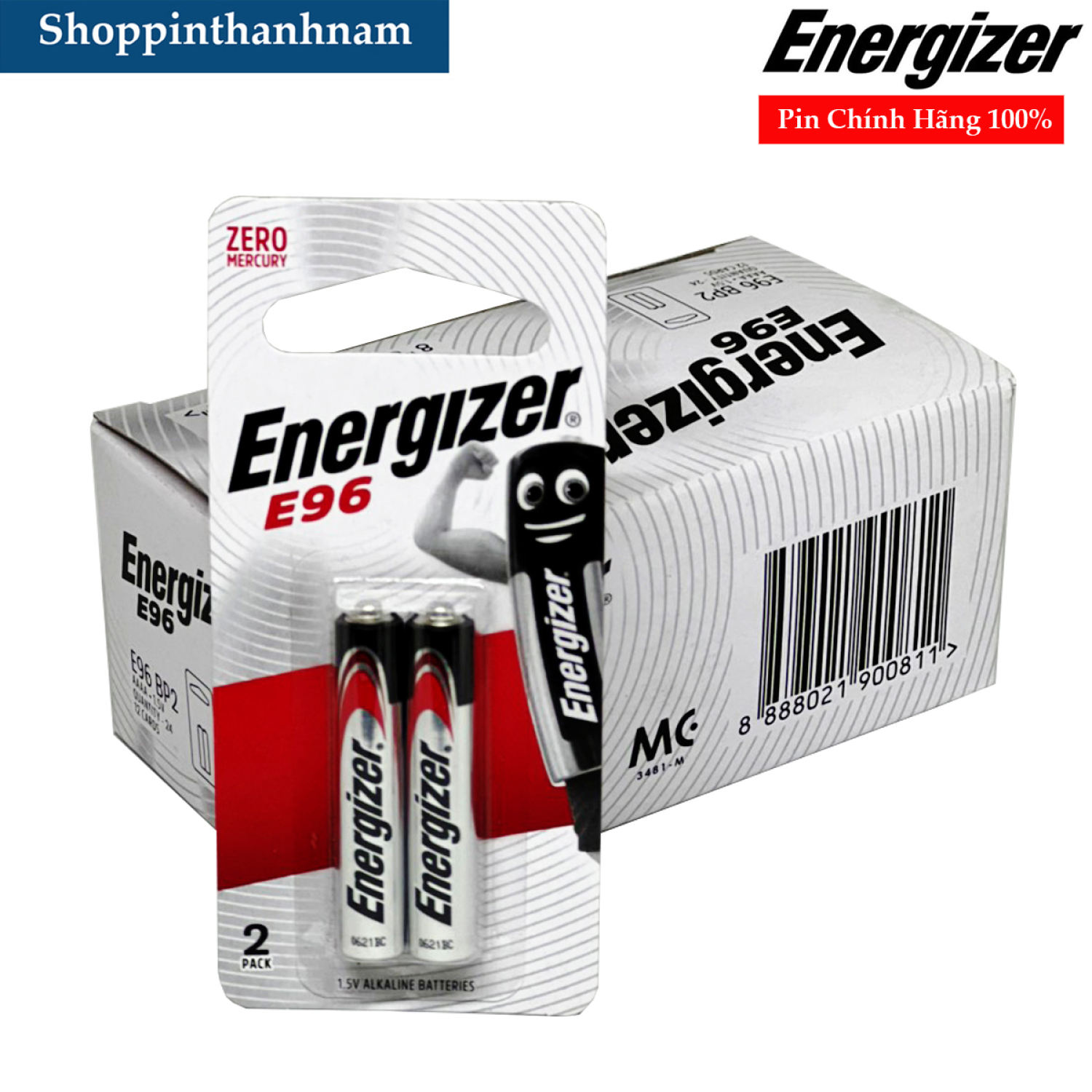 Pin AAAA (4A) Energizer E96 alkaline 1,5V Thay Bút Trình Chiếu