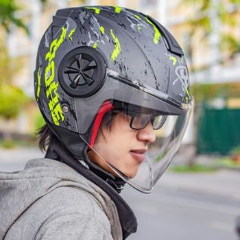 Mũ bảo hiểm 3/4 YOHE 851 (màu tem) - GARA20