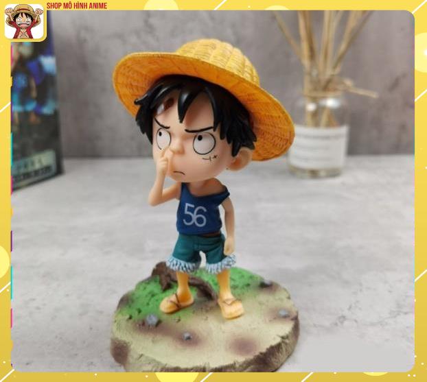 [Hoàn Tiền 10%]Mô hình One Piece Luffy Mũ Rơm Hồi Nhỏ, Hàng Cao Cấp,Cao 14cm – Tượng Figure Monkey D.Luffy Vua Hải Tặc