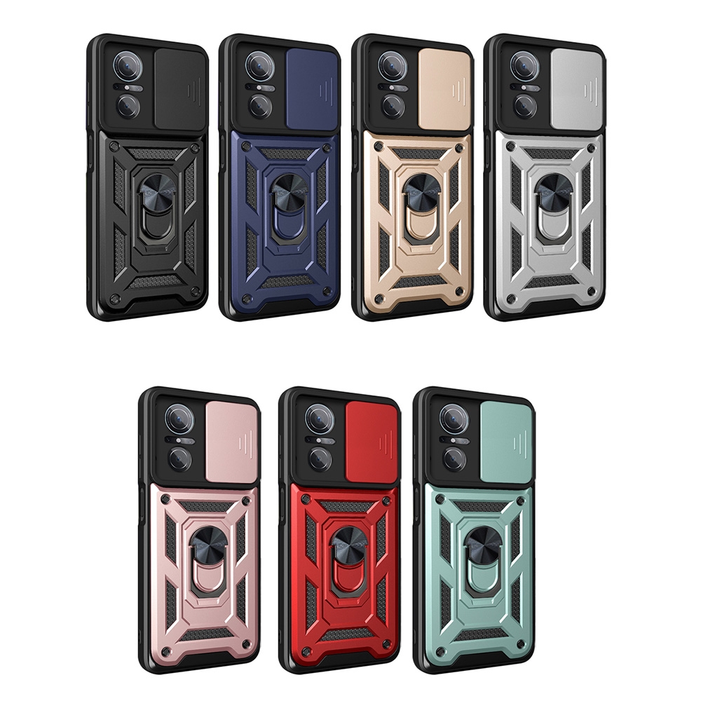 (RepairParts Mania)For Huawei nova 9 SE Sliding Camera Cover TPU + PC Phone Case(Black)