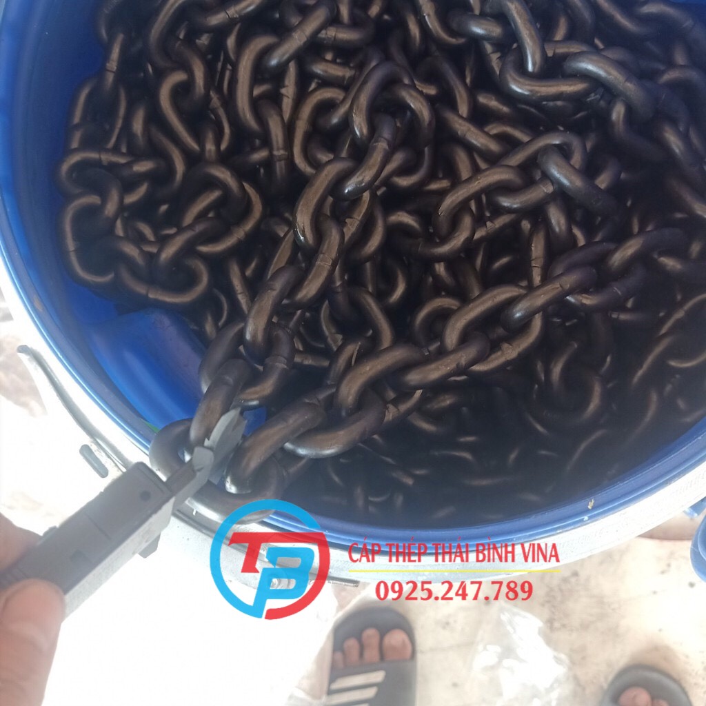 Dây xích tải đen phi 6 (6mm) CÁP THÉP THÁI BÌNH VINA