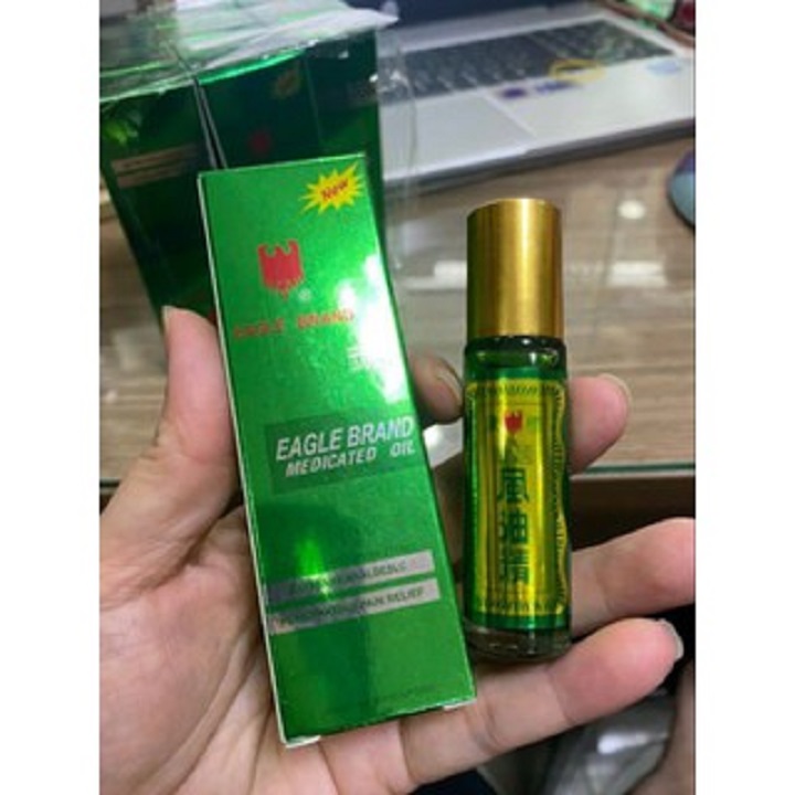 COMBO 3 CHAI DẦU GIÓ CON Ó DẠNG LĂN EAGLE BRAND Dung tích 10 ml
