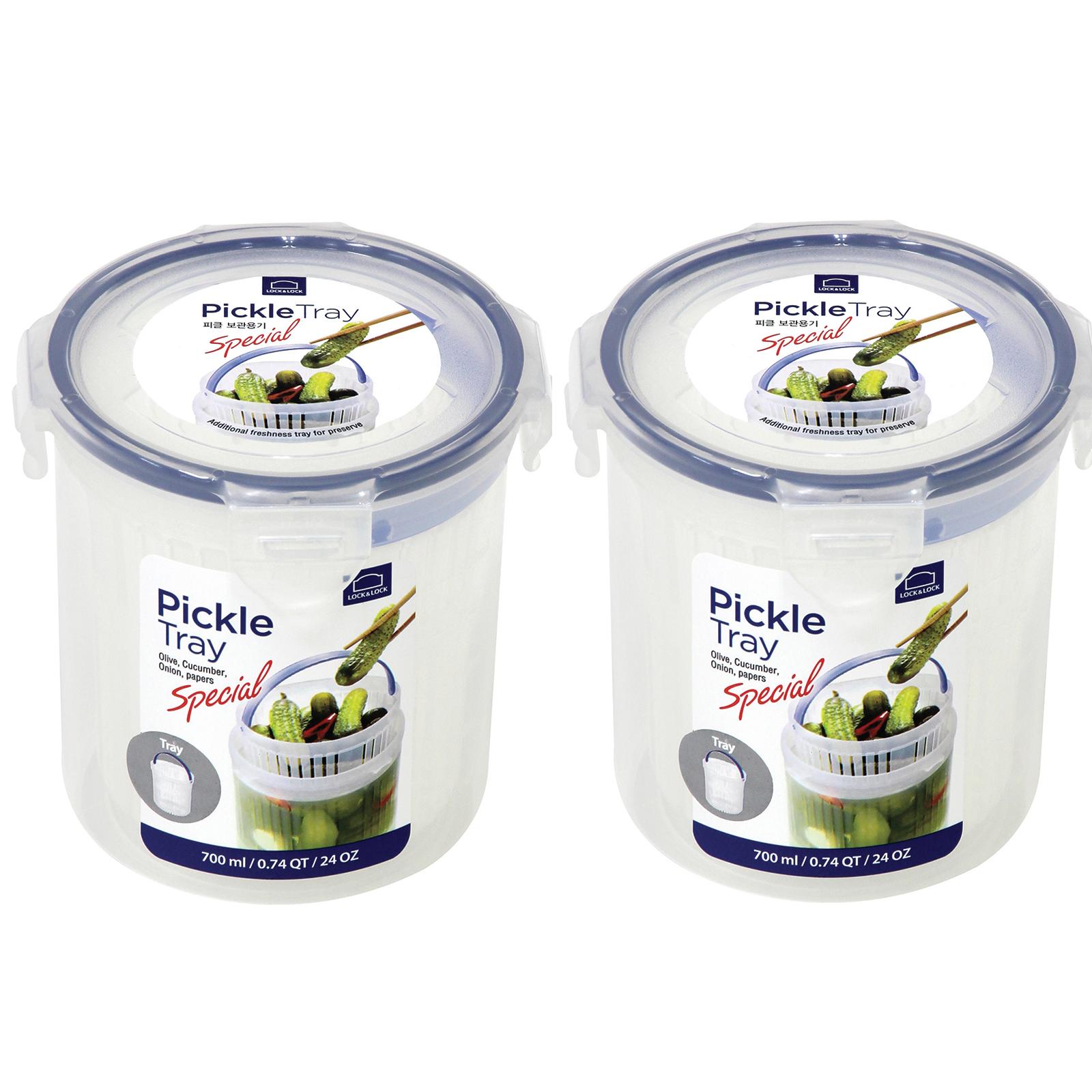 [Bundle of 2] LocknLock 700ml Tray PP Microwave Airtight Stackable