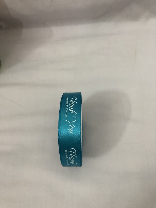 Ruy băng lụa 2 cm chữ "Thank You" đủ màu/cuộn