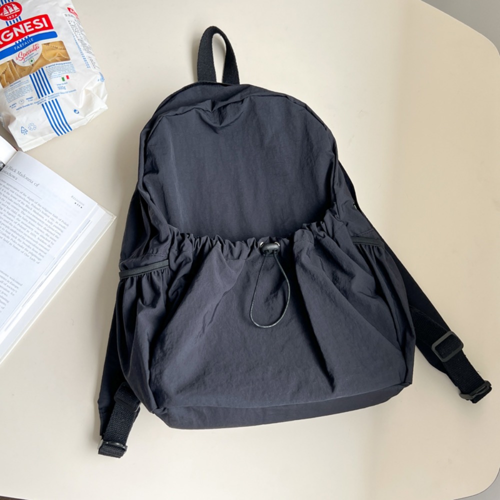 MISAP Korean High Quality Nylon Middle Backpack Women's Bag Shoulder Bag Backpack Bag