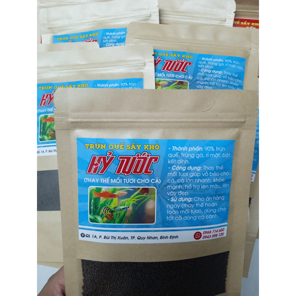 Hạt trùn quế sấy_Thay thế mồi tươi cho cá cảnh