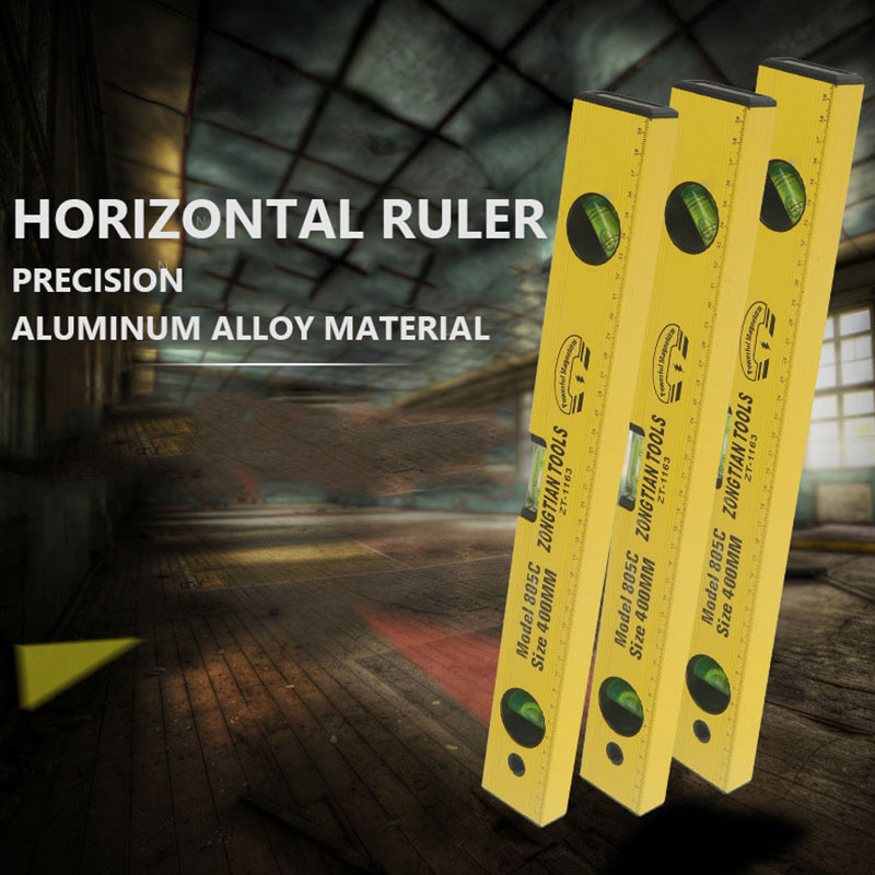 High-precision aluminum alloy horizontal ruler solid strong magnetic horizontal ruler Professional household measurement ruler