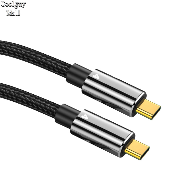 Thunderbolt 4 Dual Type C Data Line 40gbps Usb C Cable Pd 100w 5a/20v 8k Hd Usb-c Data Transfer For Macbook Thunderbolt4 Cable