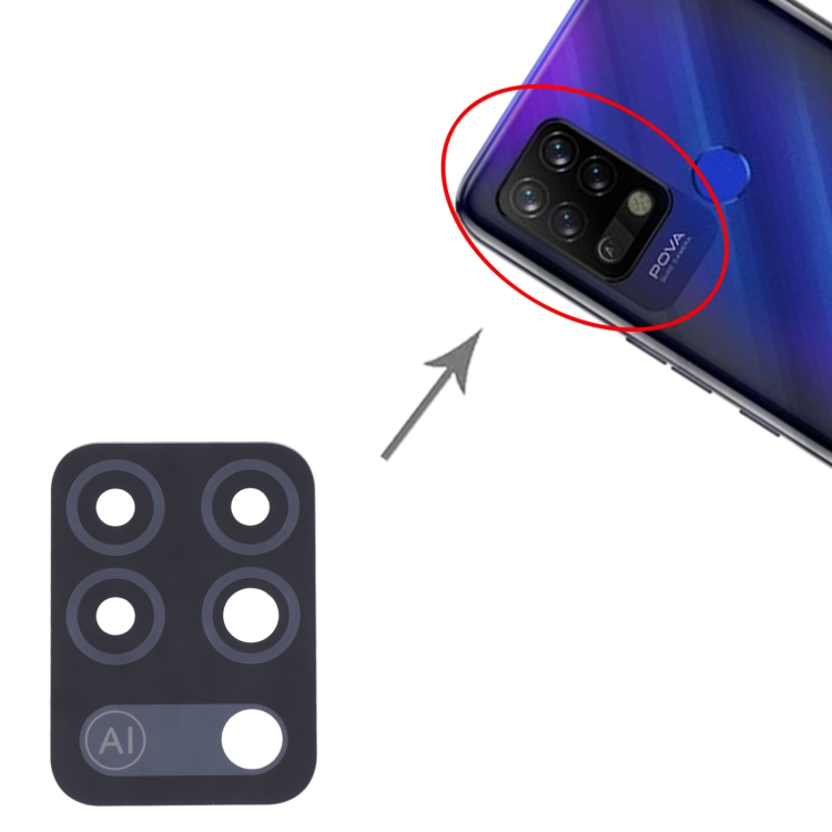 【Ready to ship】About Đối với tecno pova ld7, ống kính camera ld7j 10pcs
