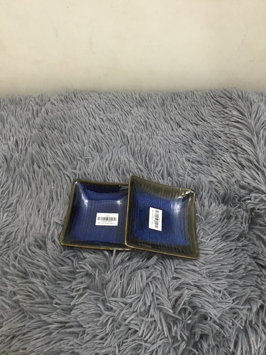 DĨA CHẤM VUÔNG 10 x 2.8 CM - GỐM SỨ  CƯỜNG PHÁT