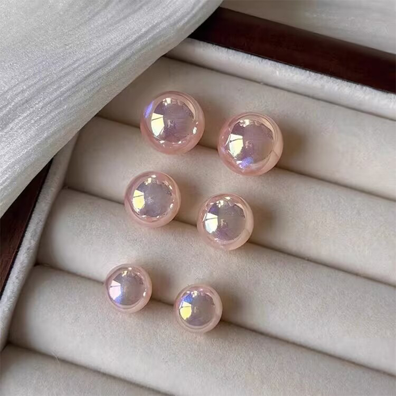 【Bestseller Alert】 Fashion Pink Pearl Stud Earrings For Beauty Women Simple Elegance Light Luxury Ear Accessories Fashion Party Jewelry Gifts JIJIN