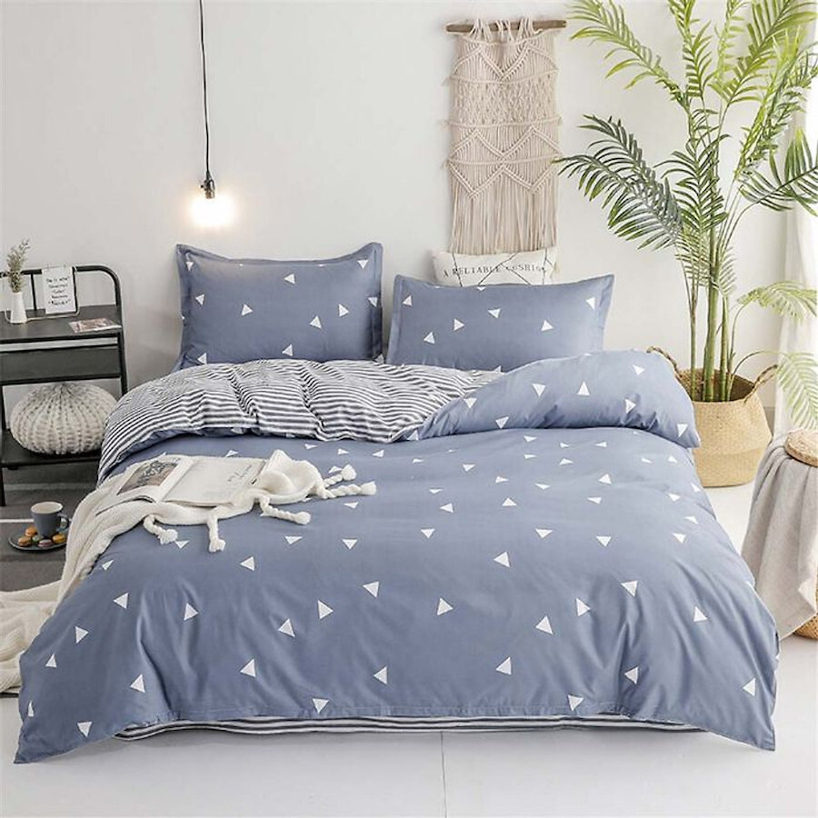 Vỏ áo bọc nệm cao su non cotton poly | 2 mặt kéo khóa | 1m 1m2 1m4 1m6 1m8 | nệm dưới 10cm | poly-02 | jafuma