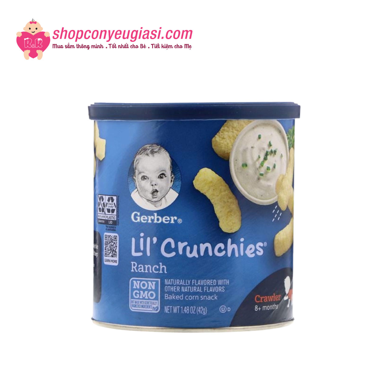 Bánh ăn dặm Gerber lùn 49g
