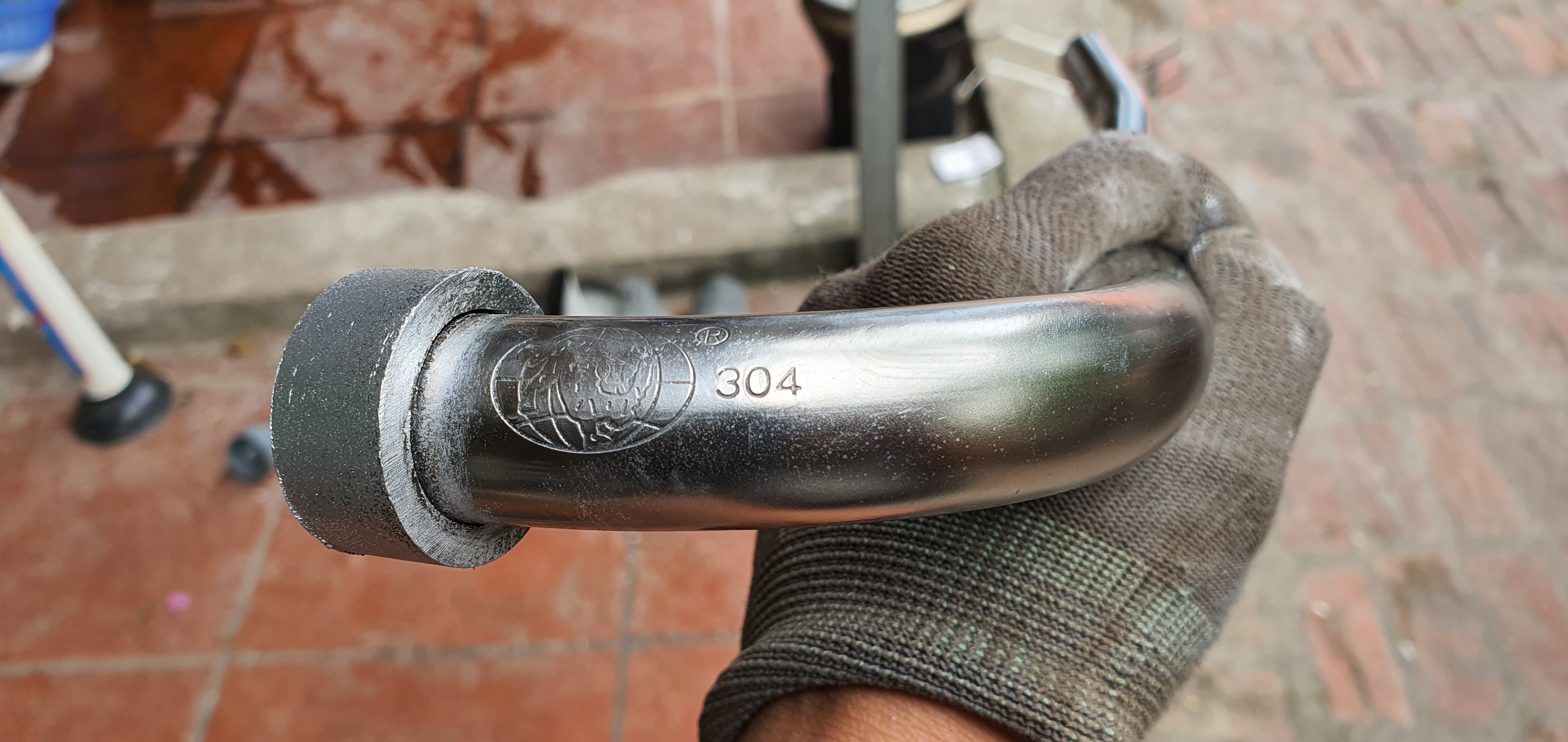 Cổ pô Wave RS/ RSX 110 phom dài, Inox 304, phi 22
