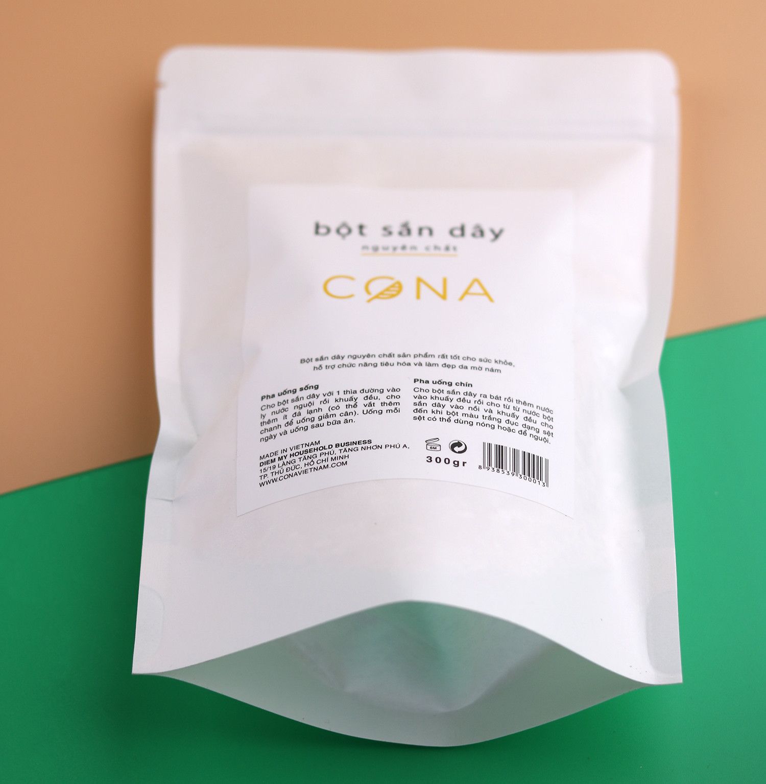 Bột sắn dây nguyên chất CONA tốt cho sức khỏe, làm đẹp da, tăng cường vòng 1, khối lượng 300g không pha trộn