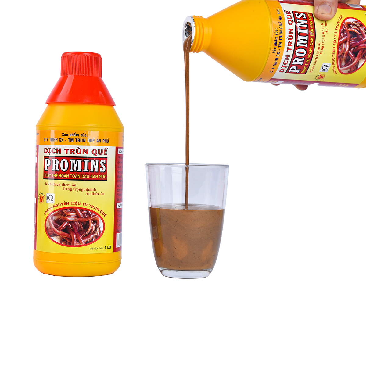 Dịch trùn quế Promins nuôi lươn can 5 lit