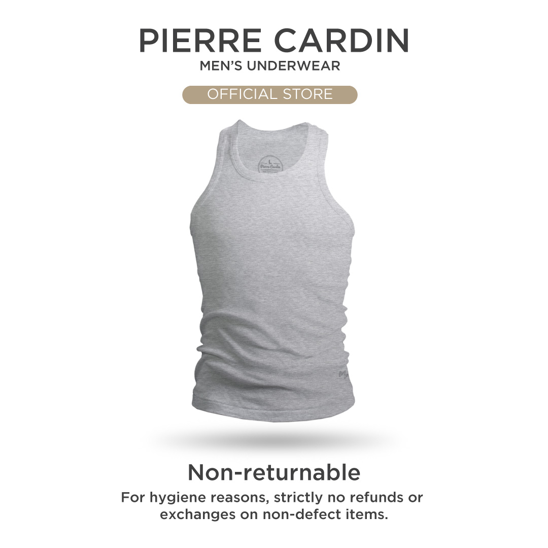 Pierre Cardin Combed Cotton Innerwear Singlet (2 Pcs) PT9114-2SG