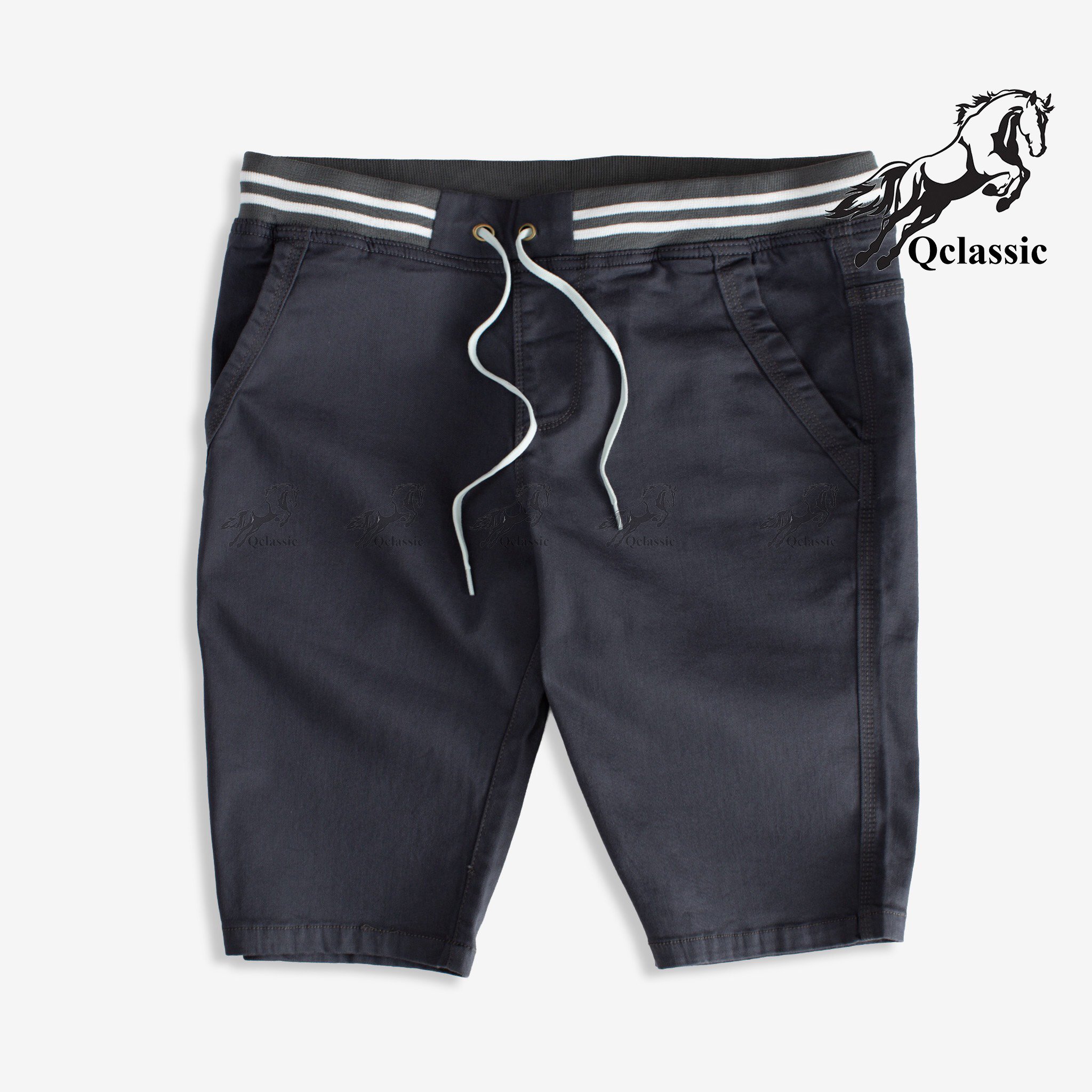 Quần short lưng thun co giãn nam vải co giãn