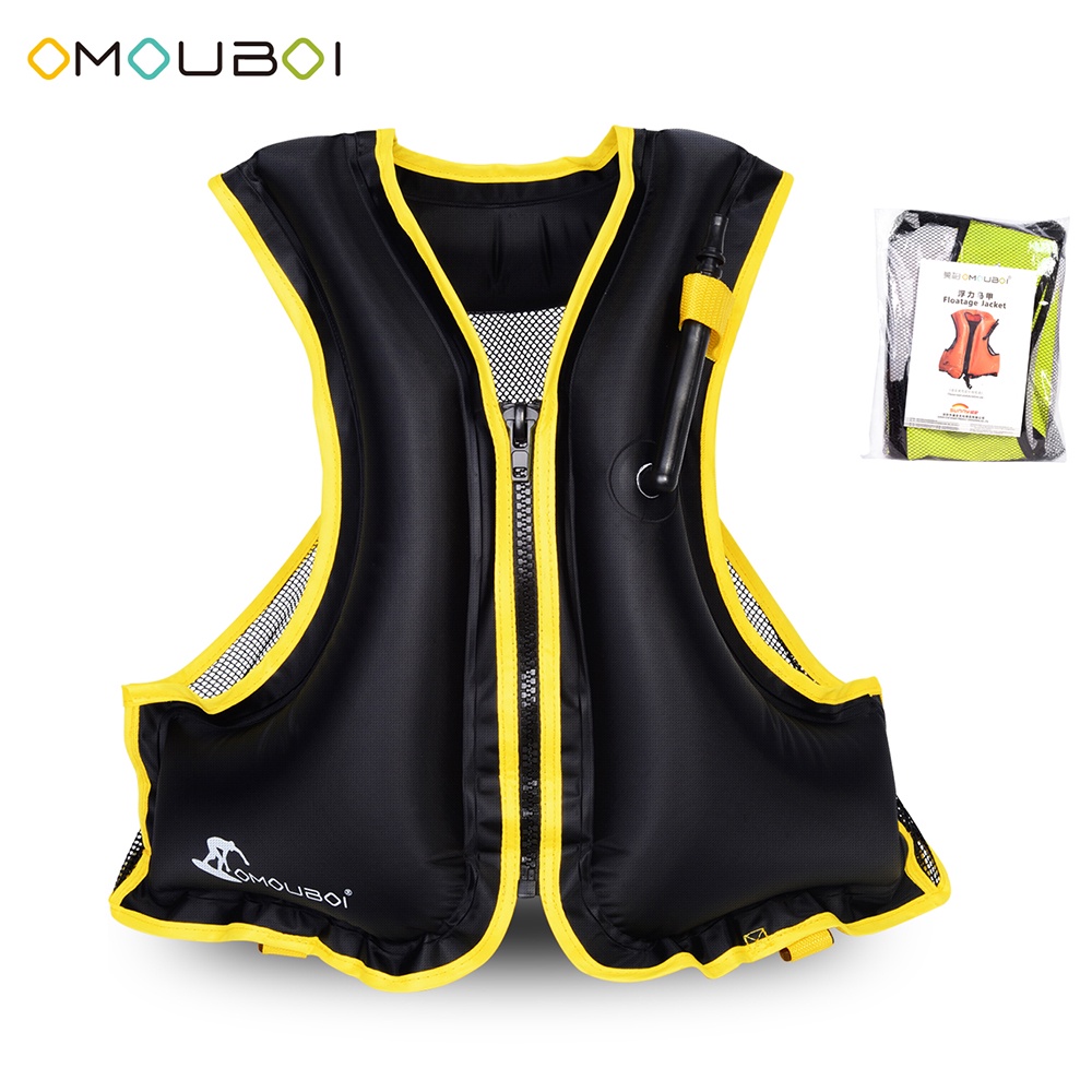 Inflatable Swim Vest Life Jacket for Snorkeling Floating Device Swimming  Drifting Surfing Water Sports Life Saving