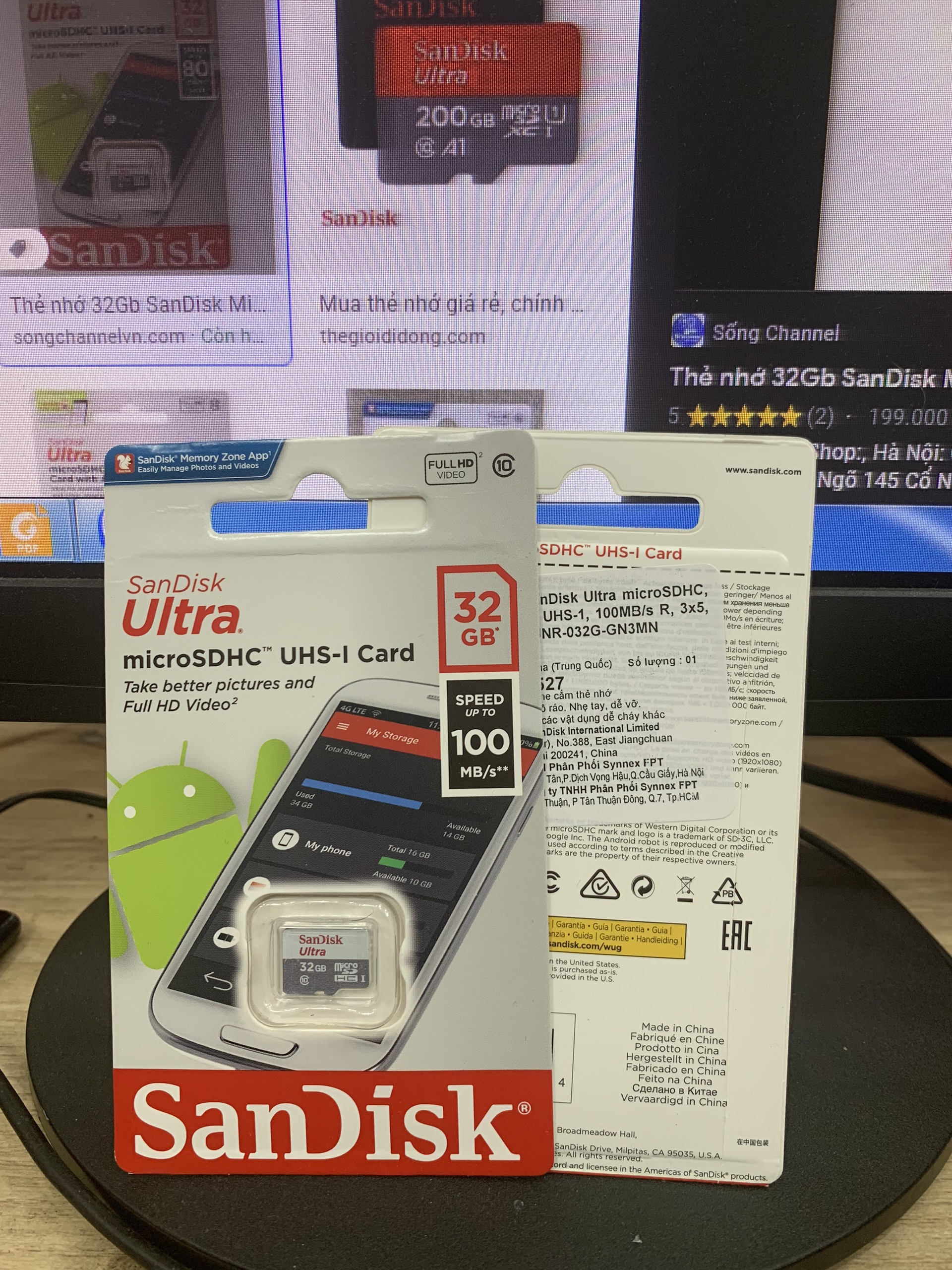 Thẻ Nhớ Micro Sandisk 32gb-64gb