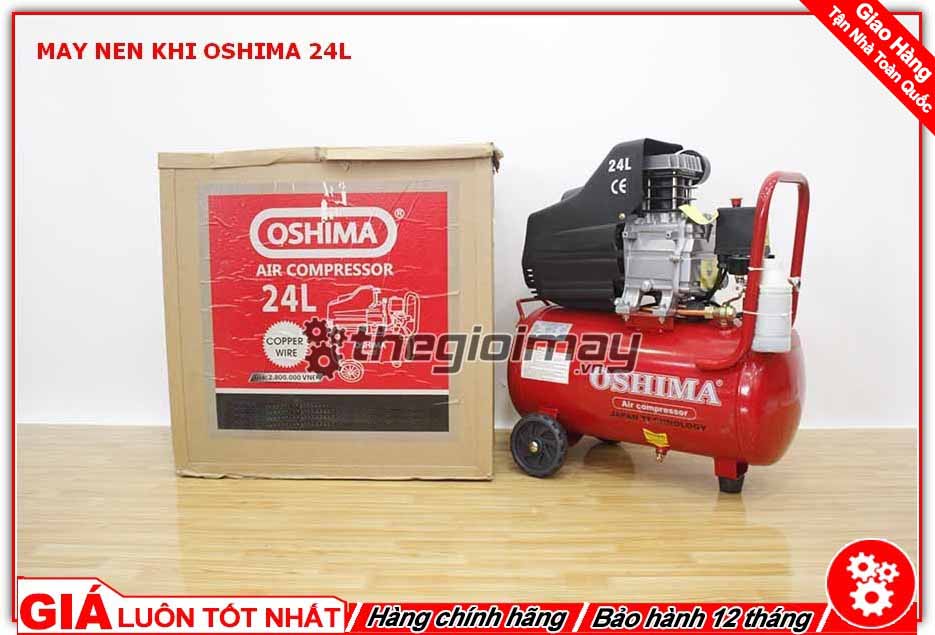 [HCM]Máy nén khí trực tiếp oshima 24l
