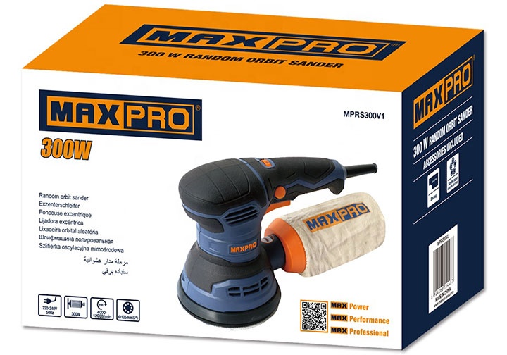 5inch (125mm) Máy chà nhám tròn 300W Maxpro MPRS300V1 (tay cầm dài)