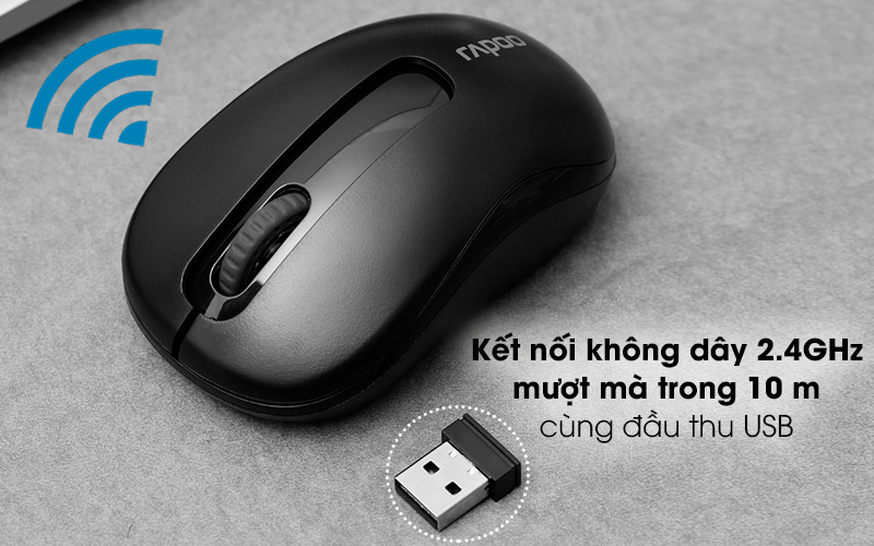 Chuột không dây Rapoo M10 Plus - Chính Hãng