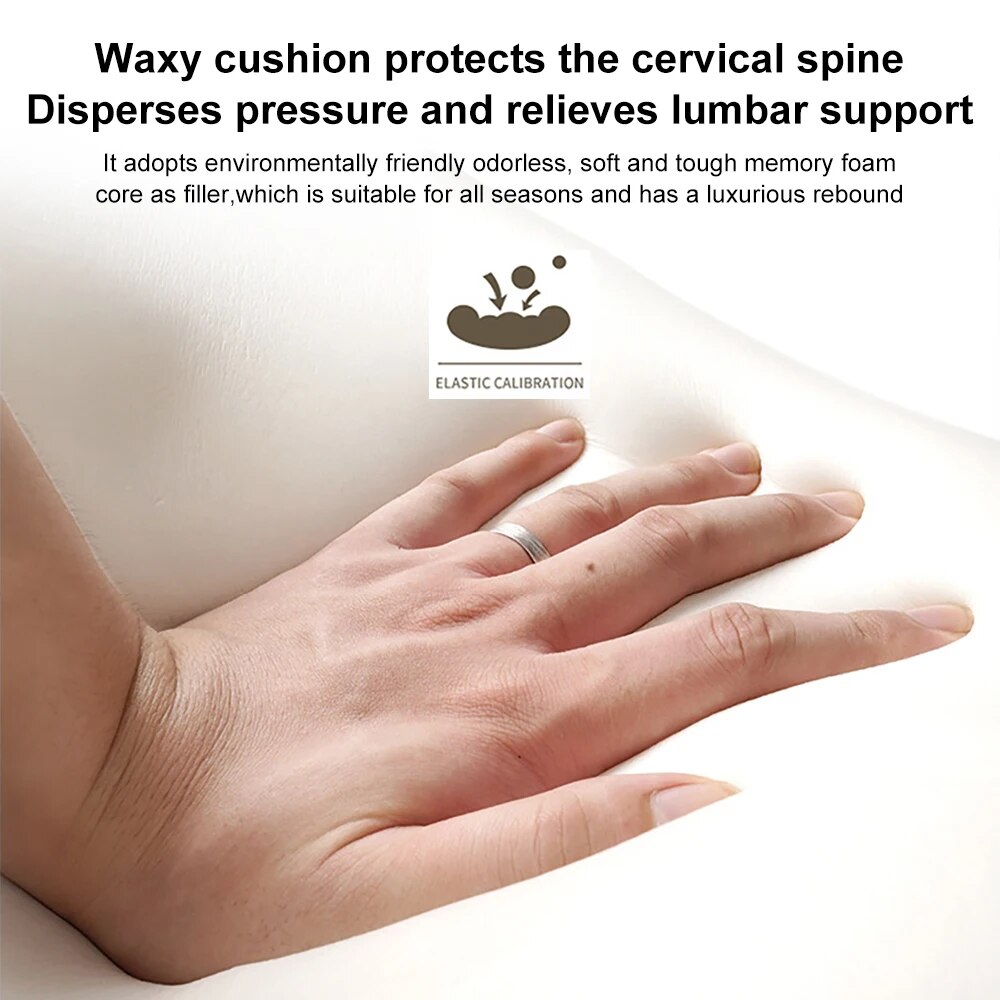 Car Pillow Headrest Neck Pillow Memory Foam Cervical Lumbar Support Car Headrest Back Pad Back Pillow Office Car Interior Acces