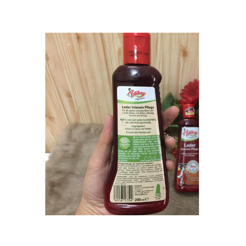Dung dịch vệ sinh đồ da tự nhiên Poliboy 200ml