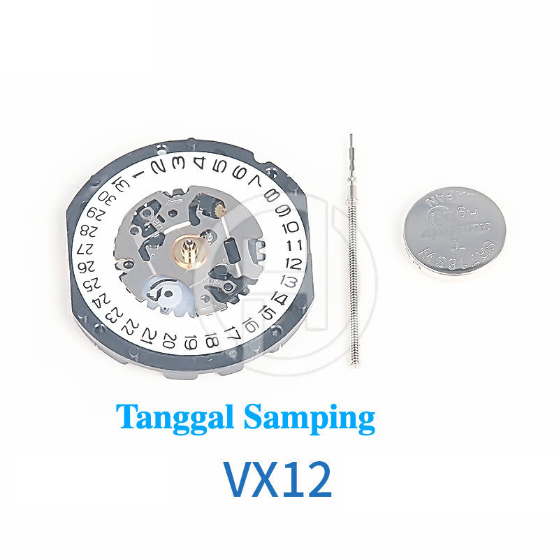 Grosir Ecer Mesin Jam Tangan VX12E VX12 Tanggal Samping dan