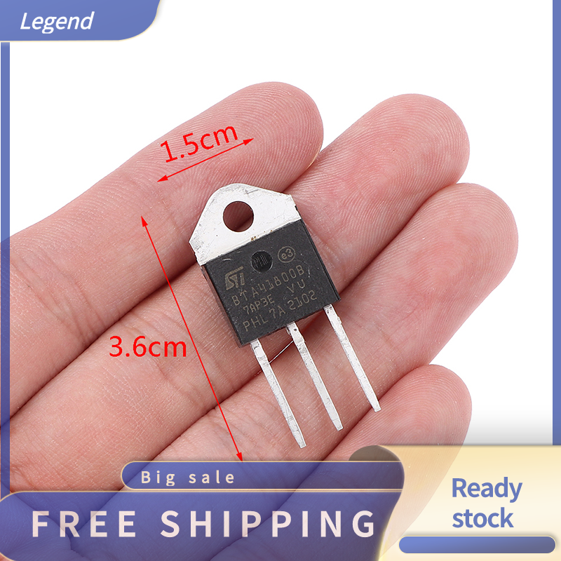 Legend 5pcs bta41-800b bta41800b bta41 triacs 40 amp 800 volt 40a 800v to-3p triac
