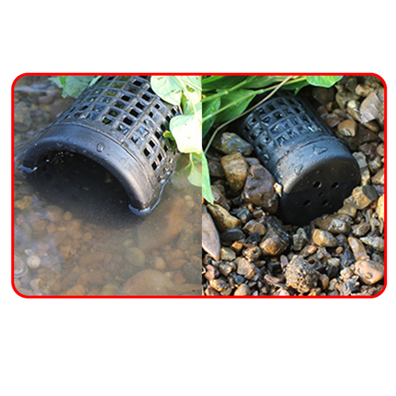1pcs Black Fish Net Cage Fishnet Finless Eel Loach Trap Fishing Pot Durable Plastic Container Mud cage. 