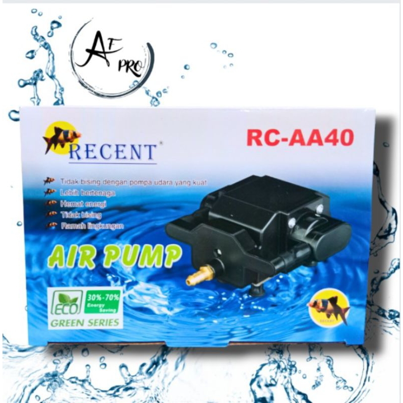 Mesin Aerator Airpump Kolam Aquarium RECENT RC AA 40 Blower udara