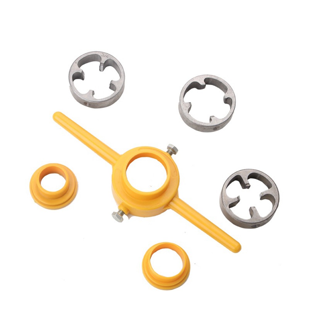 Easy to use 6pcs Manual Pipe Threader Tool for Plumbing PVC Thread Maker