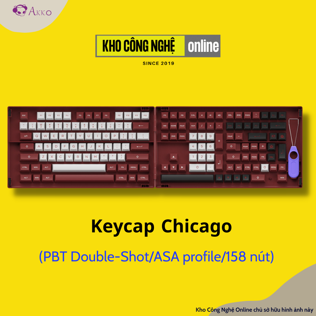 Bộ Keycap Akko Chicago