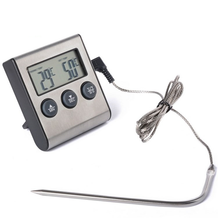 TP700 probe thermometer Barbecue Barbecue thermometer Food thermometer timer alarm function sent home with battery