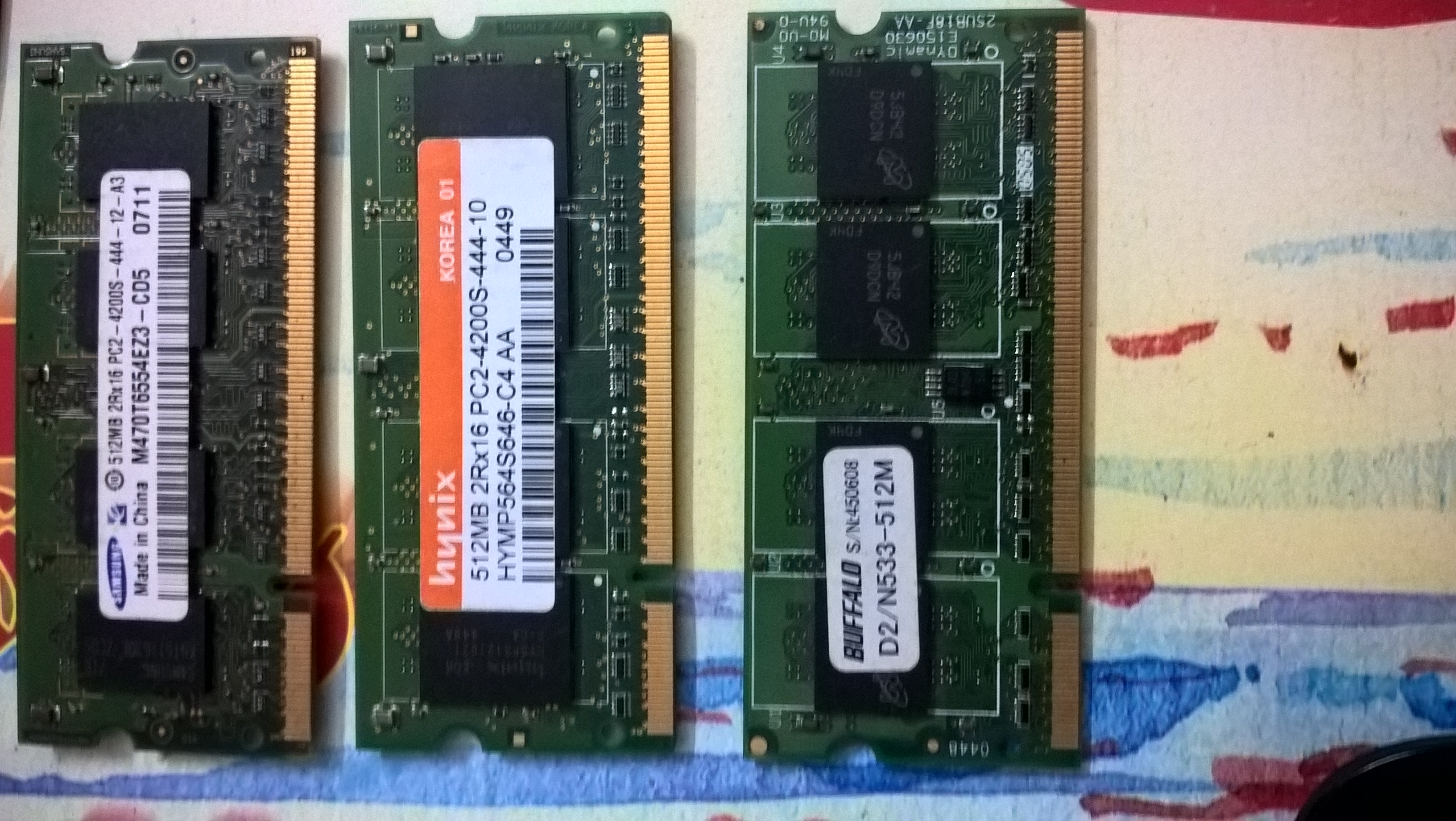 RAM laptop 512 MB