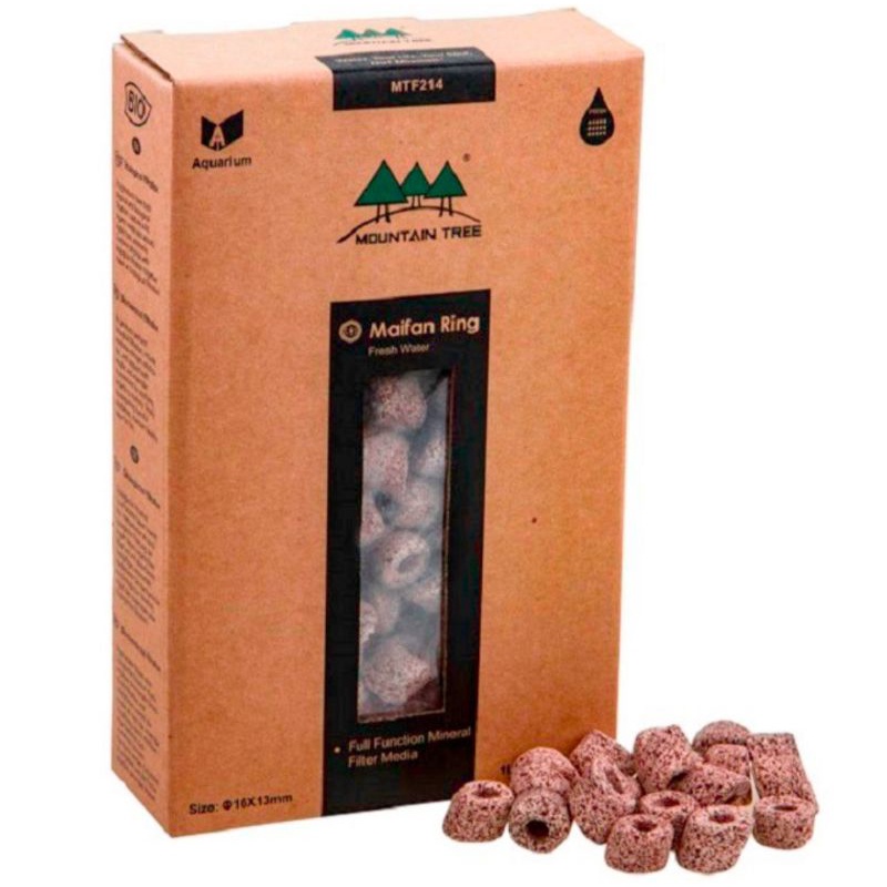 Sứ lọc cao cấp (100ml) Maifan Ring - Mountain Tree | khử độc bể cá, bể thủy sinh