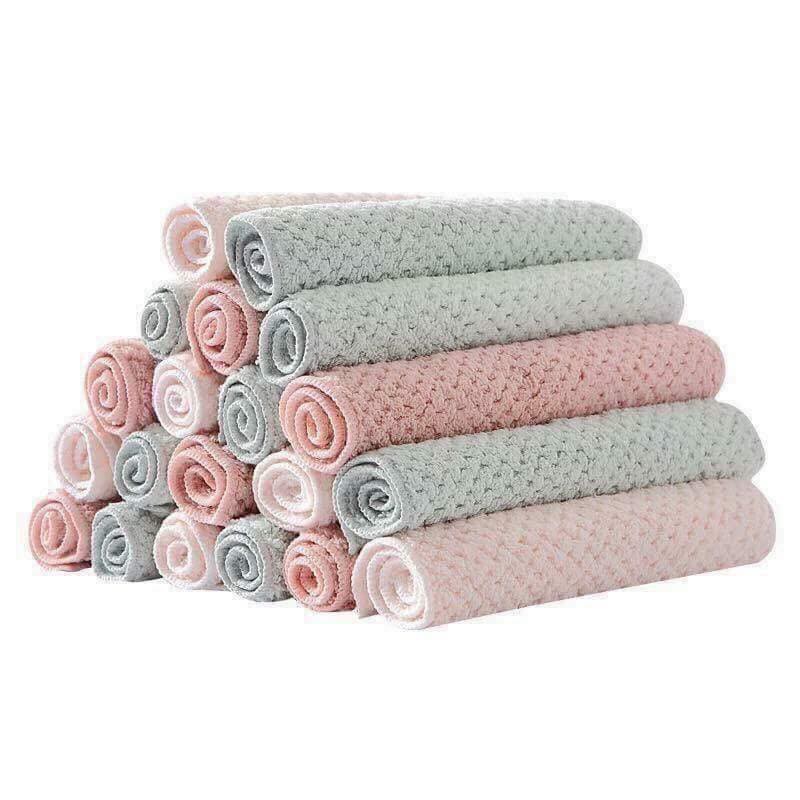Bộ 10 khăn lau cotton đa năng