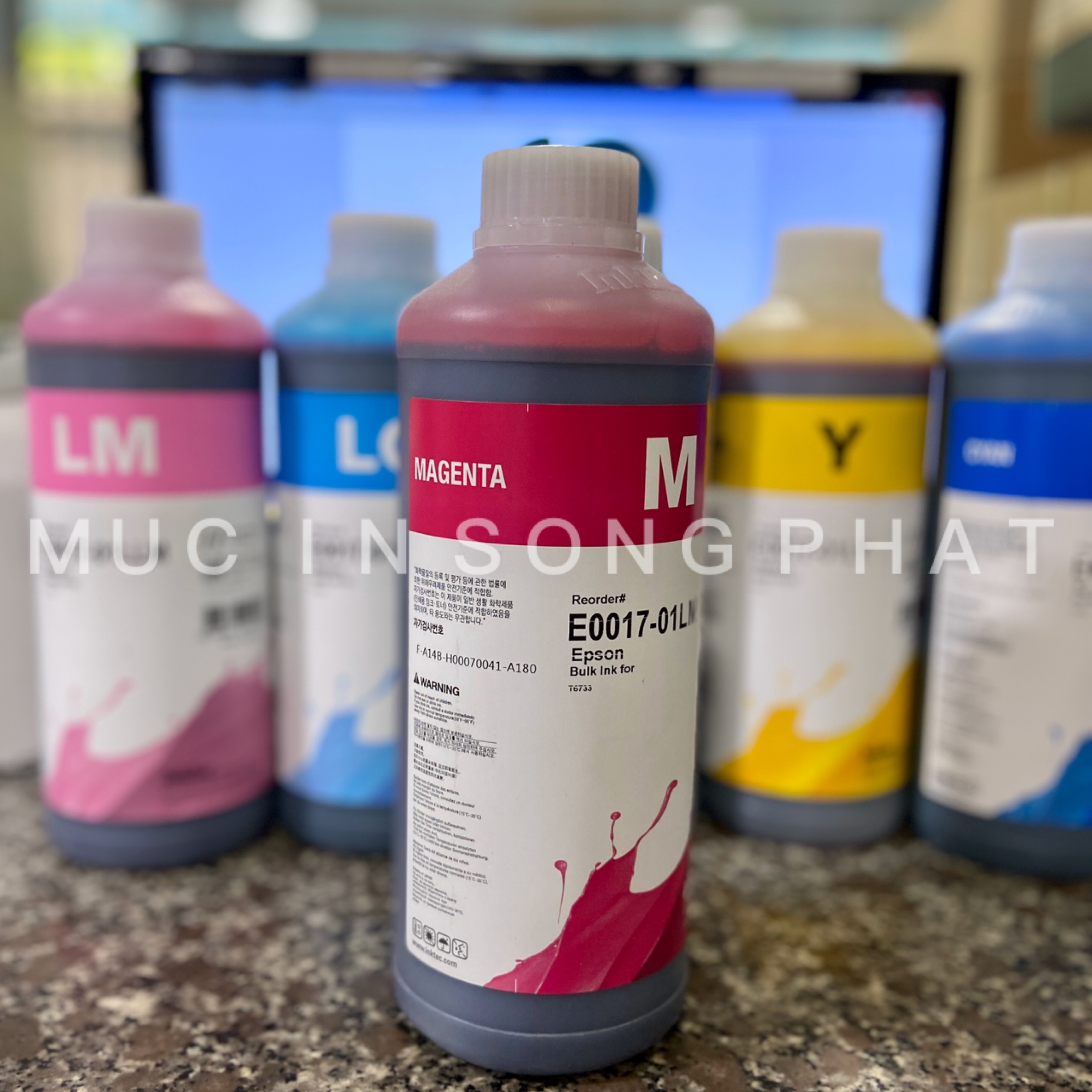 Mực nước, in phun EPSON INKTEC 1 lít (giá tính trên 1 chai)