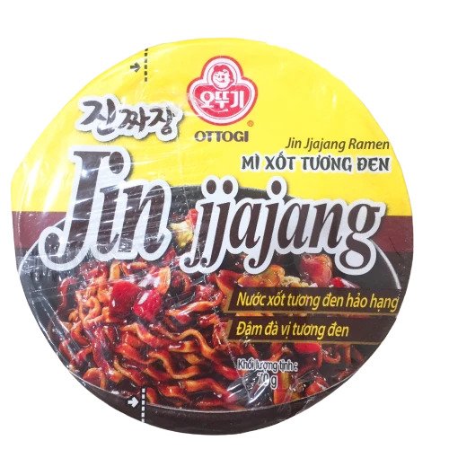 Mì Ly Jin jjajang xốt tương đen Otoki 70g